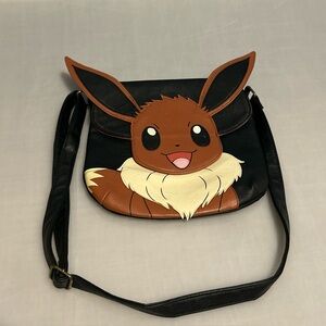 Loungefly Pokémon Eevee crossbody black purse RARE 2017